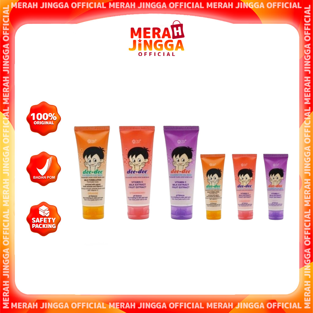 Yuri Dee Dee Children Facial Wash 50gr - 100gr / Merah Jingga Official
