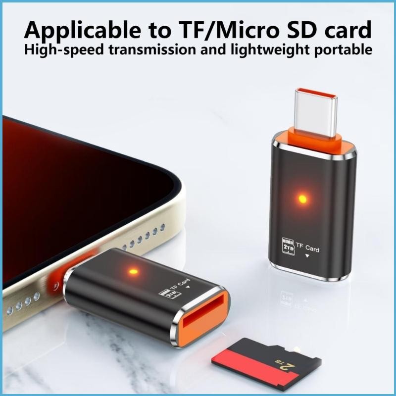 EZR OTG Card Reader Fast Speed USB2 0 Type C to MicroSDs TFs OTG Card ...
