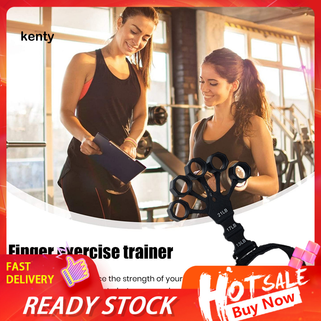 kT Grip Strength Trainer Adjustable Resistance Finger Stretcher ...