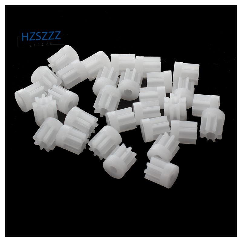 Othmro 30pcs Plastic Gears - 14 Teeth 8mm OD 2mm Hole DIY Model Building Parts For RC Hobby