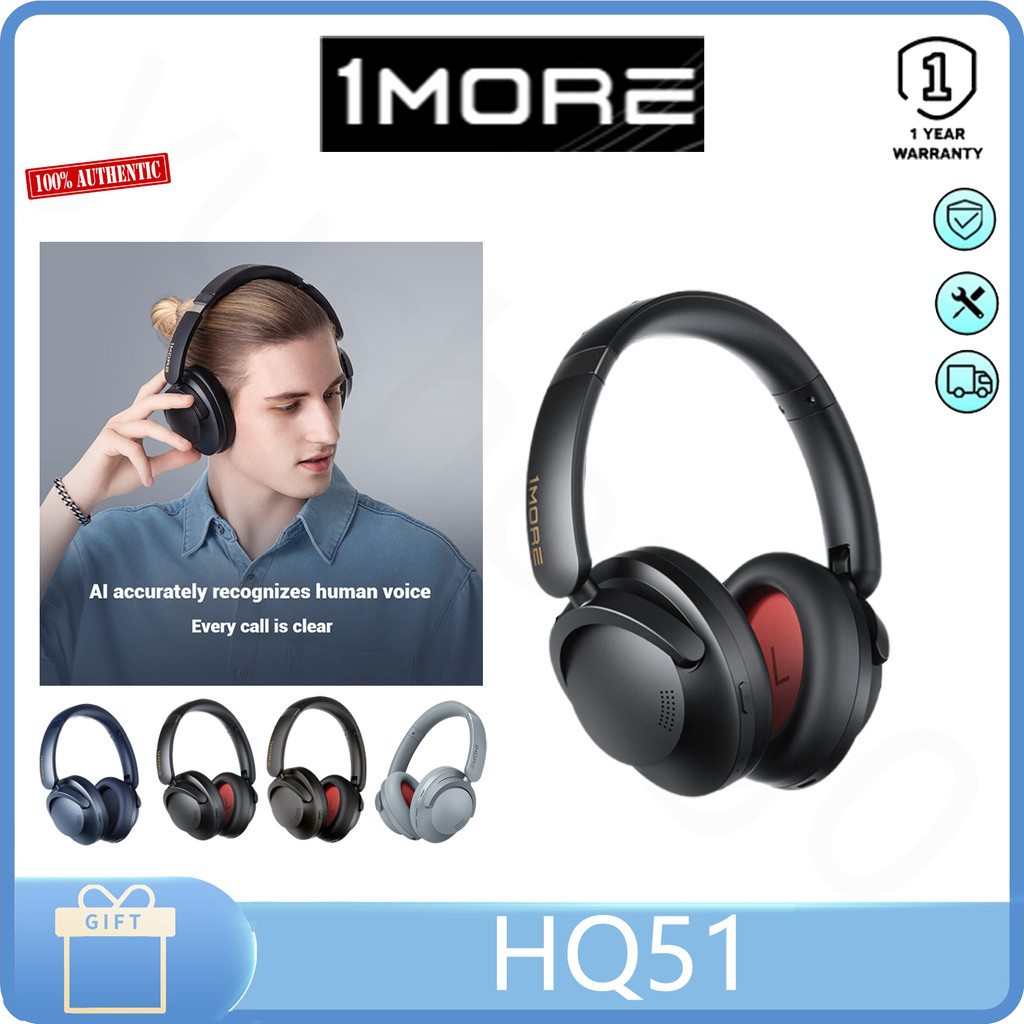 1MORE HQ51 Bluetooth headset SonoFlow Pro ultra long life active noise ...