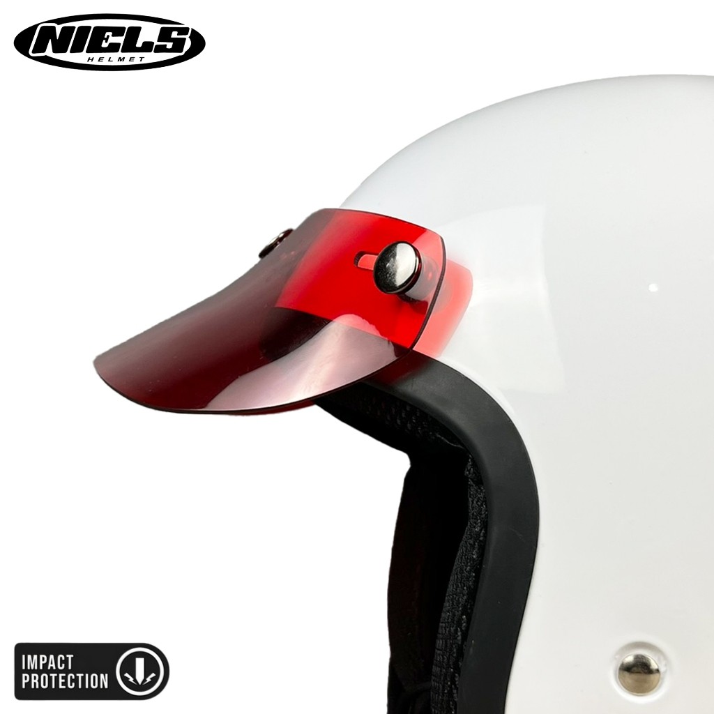 NIELS - Pet Japan Helm Bogo Retro Transparant / Solid - Gambar 4