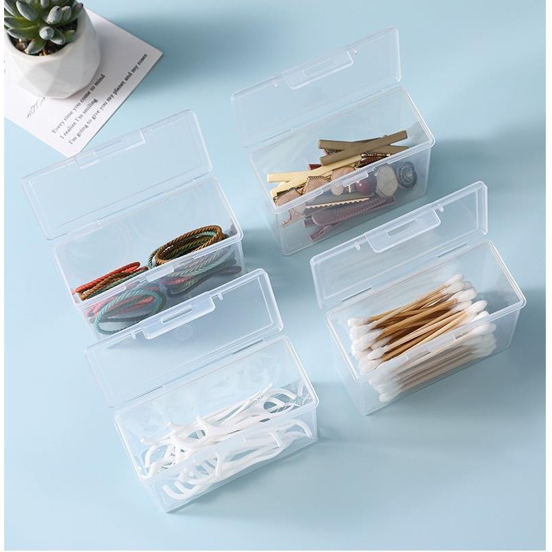 Storage box transparent plastic box ID card practice card business card ...