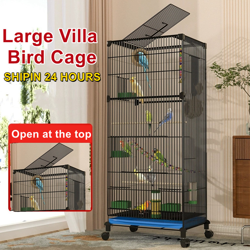 Large Size Luxury Villa Bird Cage for Home Use Parrot Peacock Quail ...