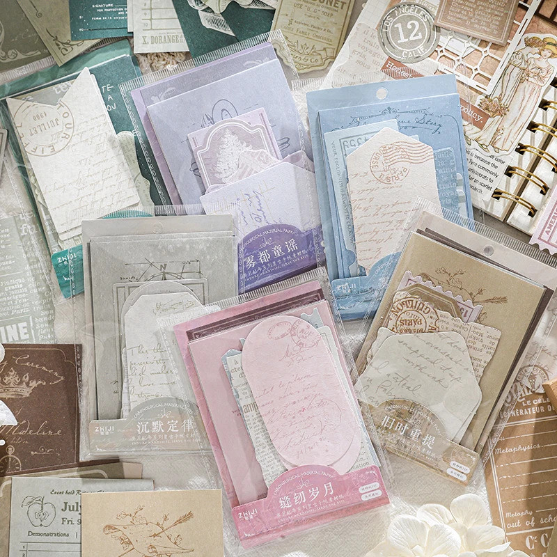 Journal GO 20pcs Vintage Label Sticker for Tag Decoration Scrapbooking ...
