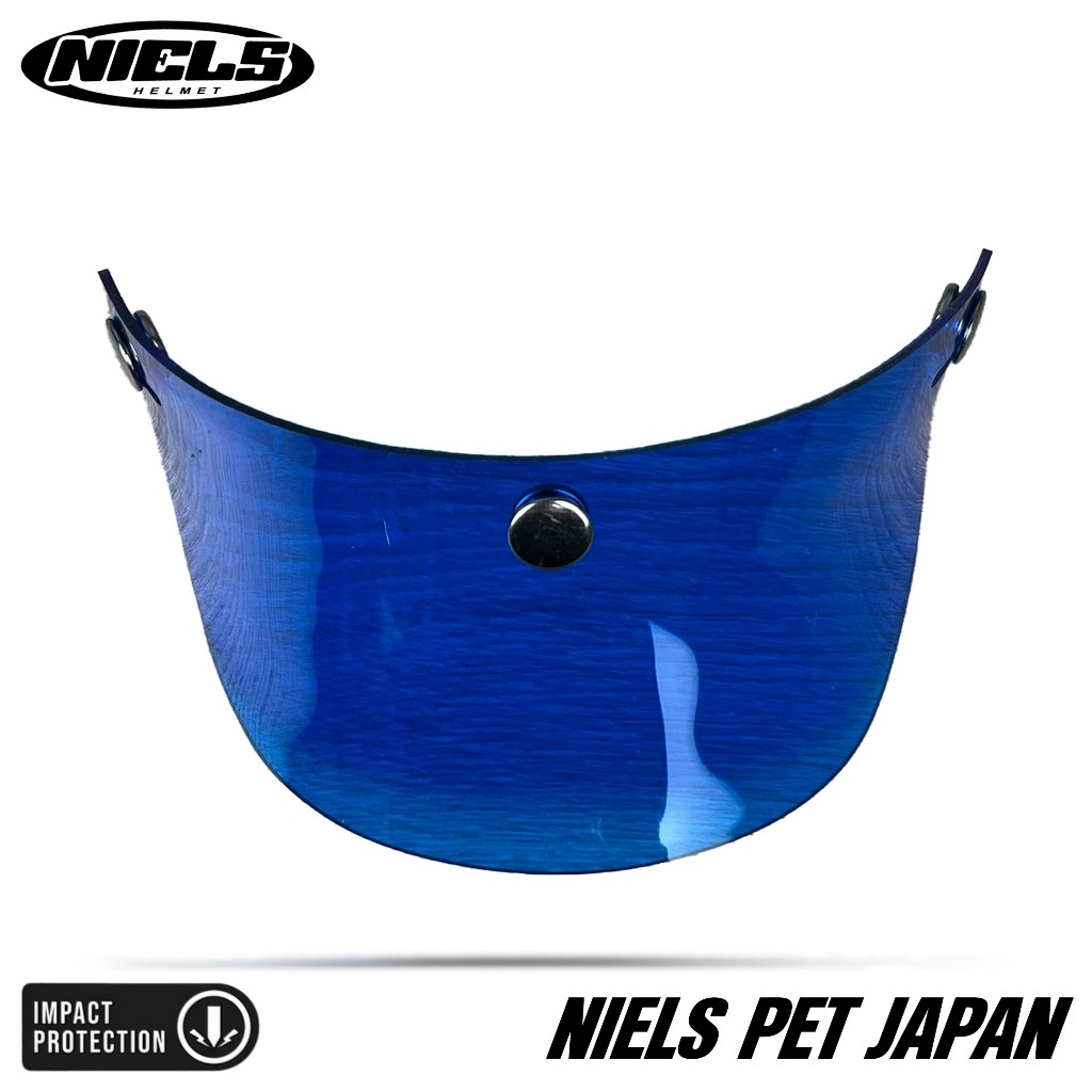 NIELS - Pet Japan Helm Bogo Retro Transparant / Solid