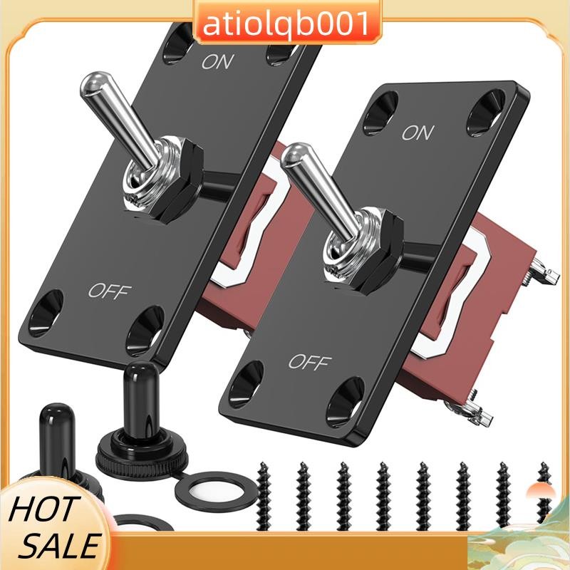 Heavy Duty Toggle Switch 12v,2Pc 2Pin Waterproof SPST Marine on Off ...