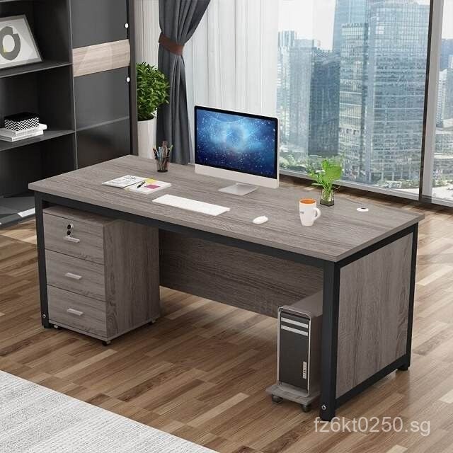 K Desk with Drawer for Books and Computer, Simple Modern Office Desk ...