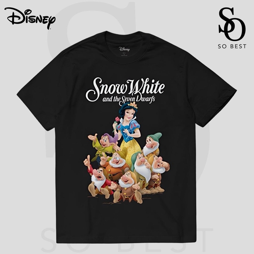 SO.BEST Disney Snow White & The Seven dwarfs T-Shirt Copyright Face ...