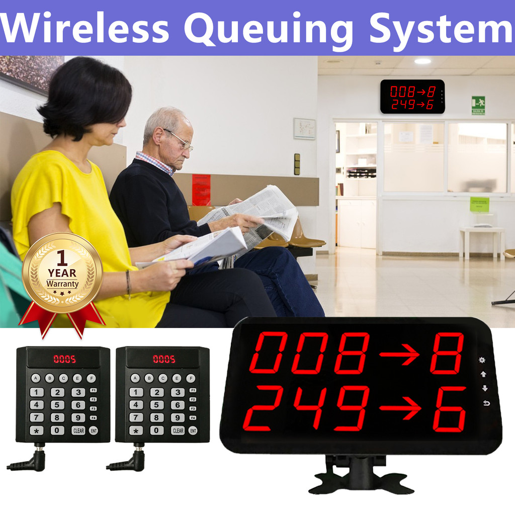 Queue Wireless Calling System for Restaurant Hospital Kitchen Call ...