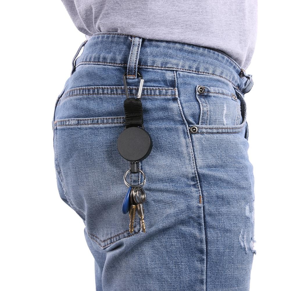 Safety Anti-lost Rope Burglar Quickdraw Retractable Keyrings Keychains ...