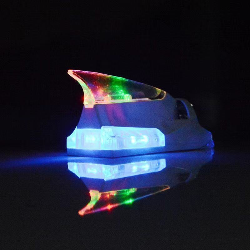 Car Anti-Tracking LED Strobe Light Solar Shark Fin Antenna Anti ...