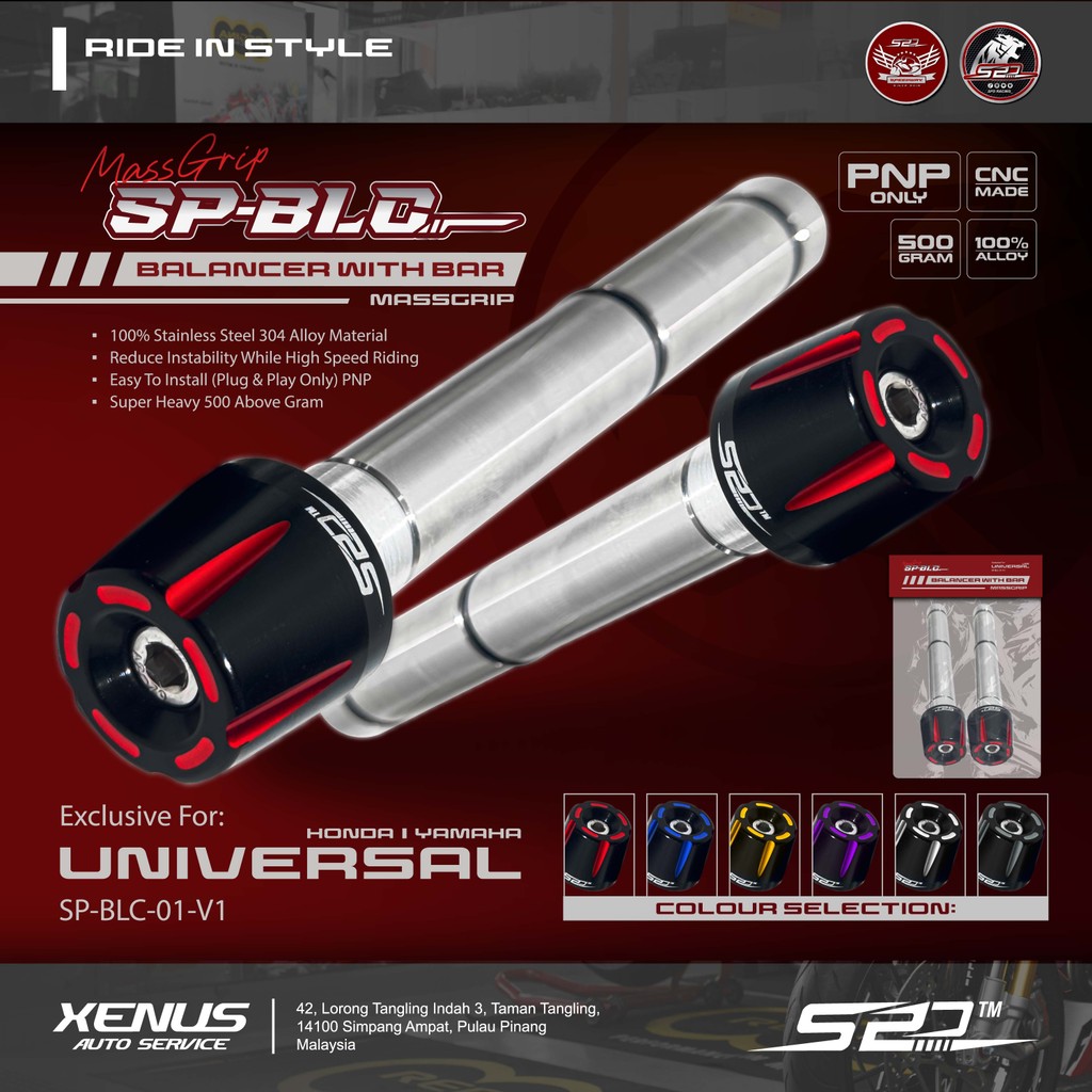 Handle Balancer SPD S2D Universal 18mm Handle Honda Yamaha Handlebar ...