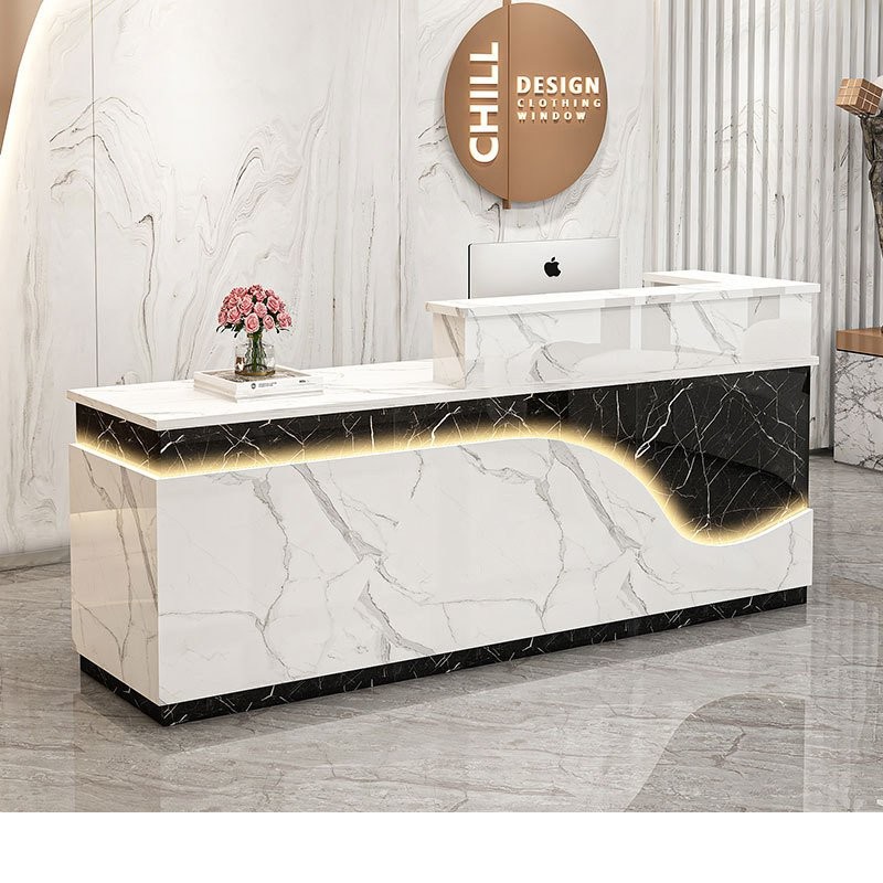 Minimalist Bar Counter Modern Shop Cashier Desk Reception Desk Beauty ...
