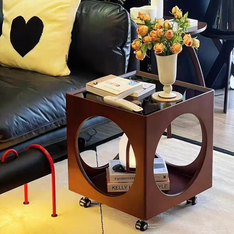 Living Room Coffee Table Mobile Coffee Table Side Table Sofa Cart ...