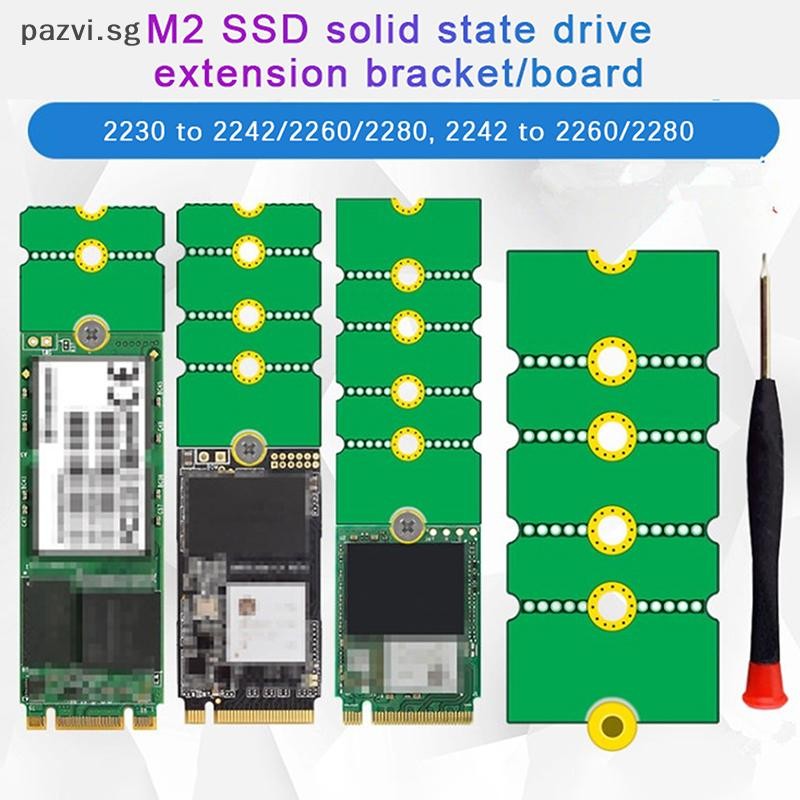 pazvisg NGFF M.2 SSD Adapter Card 2242 To 2280 2230 To 2280 Transfer ...