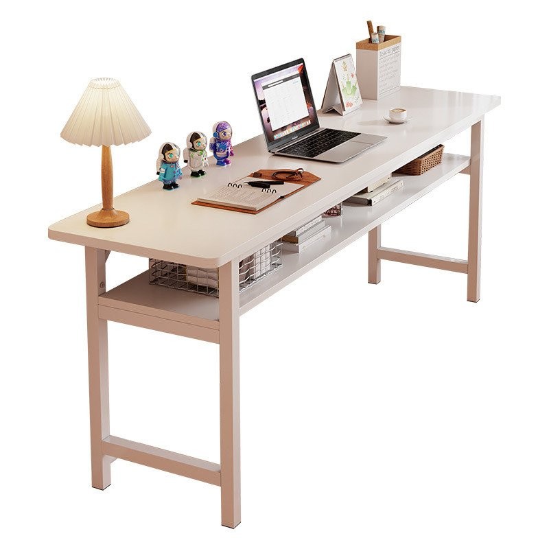 Rectangular Desk Double Desk Home Steel Wood Desk Work Desk Office ...