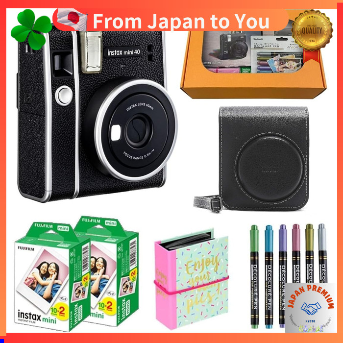 [instax 40 gift box set B] FUJIFILM instax mini black [Set contents ...