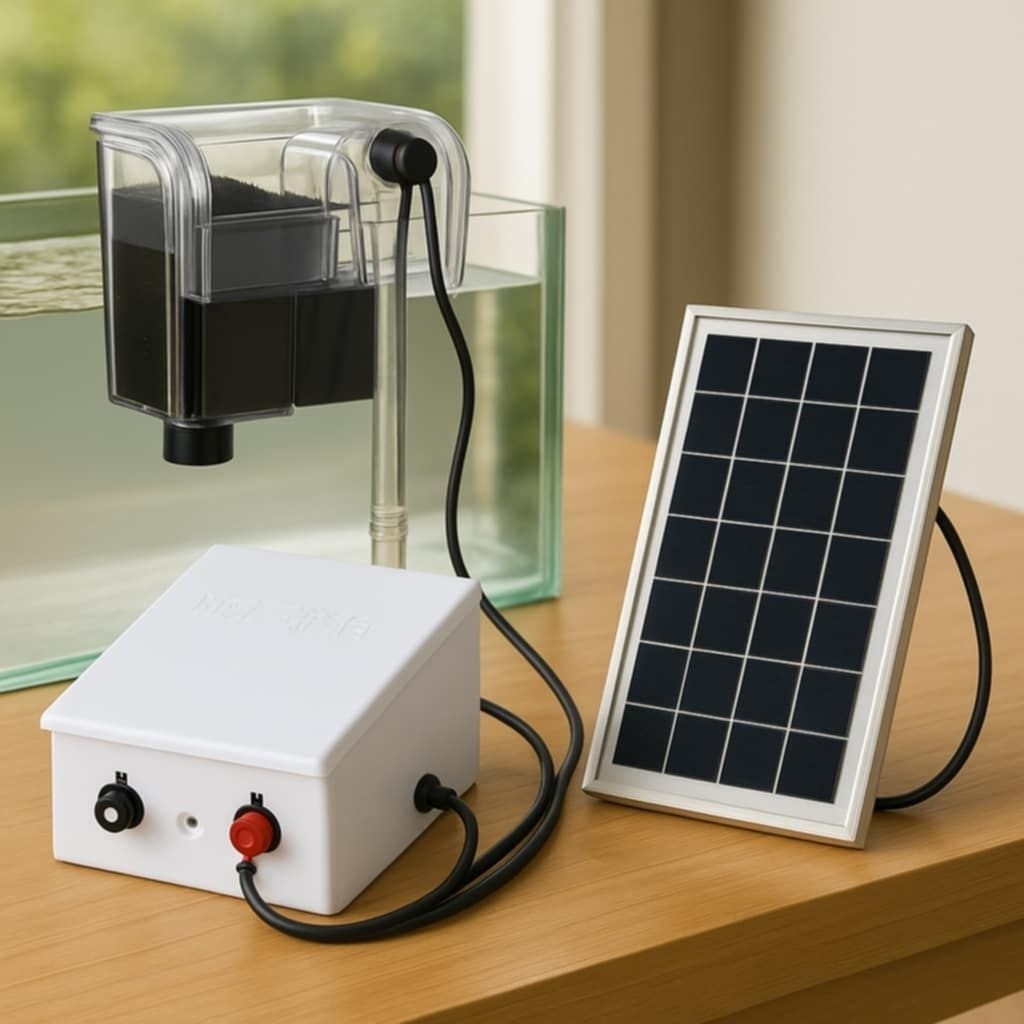 Solar Aquarium Mini Hanggon filter fish tank waterfall filter small ...
