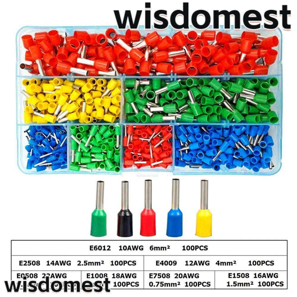 WISDOMEST 300/400/700PCS Tube Terminal Electrical Wire Combination Set ...