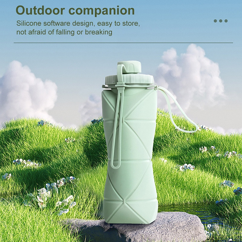 Dearday Foldable Portable Water Bottle 600ml - Gambar 3