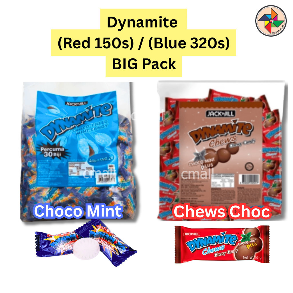 [CM] Dynamite Choco Mint (Blue 320s) / Chews Choc (Red 150s) BIG Pack ...
