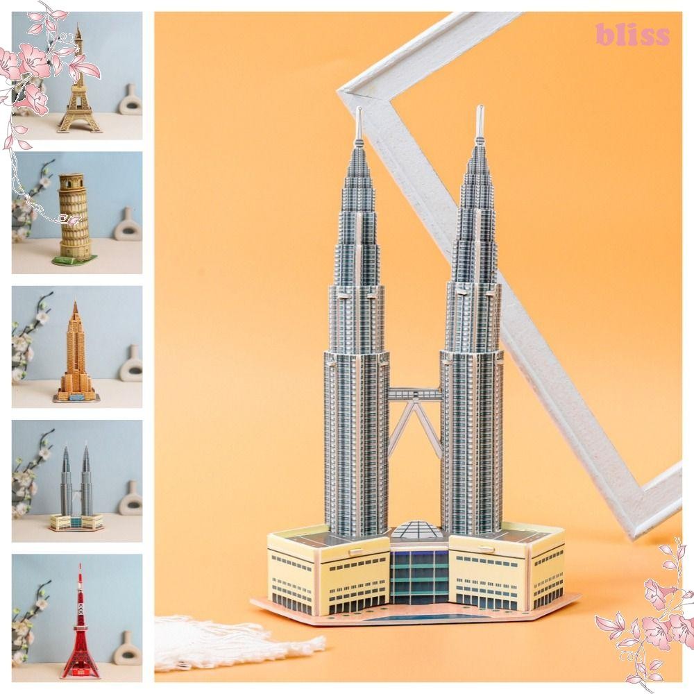 BLISS World Famous Buildings Model, Assembling Model 3D Mini Cardboard ...