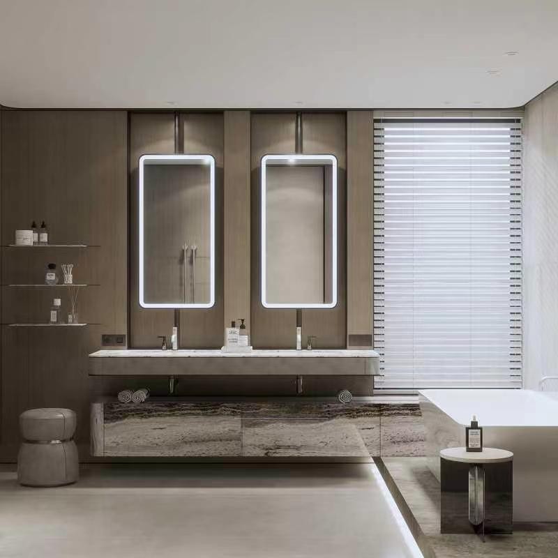 Hotel and Homestay Bathroom Mirror Floating Hanging Mirror Wash Basin ...