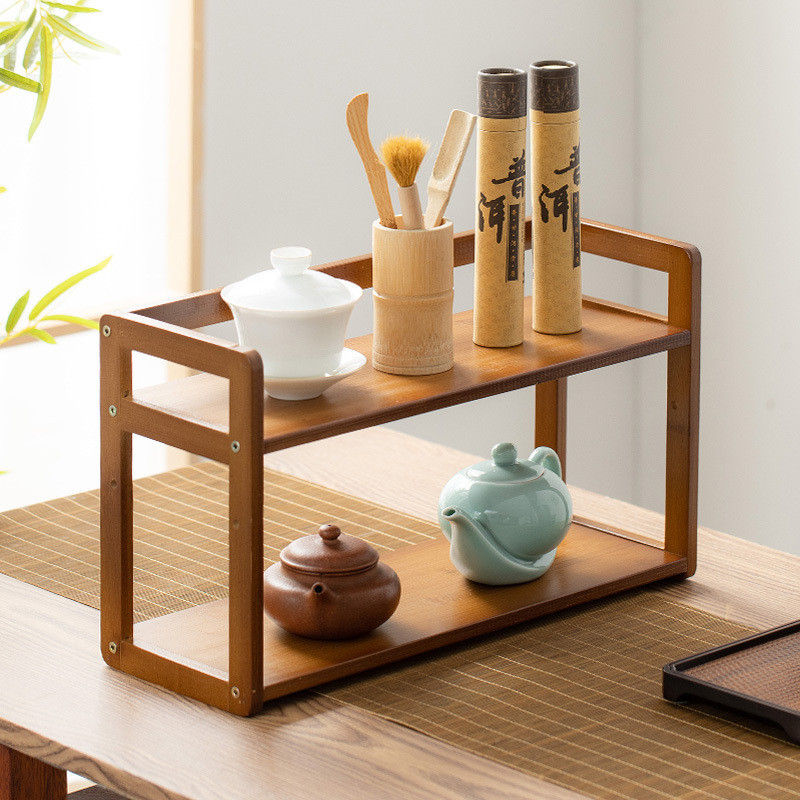 [in stock] Tea Rack Storage Rack Desktop Tea Cup Rack Display Rack ...