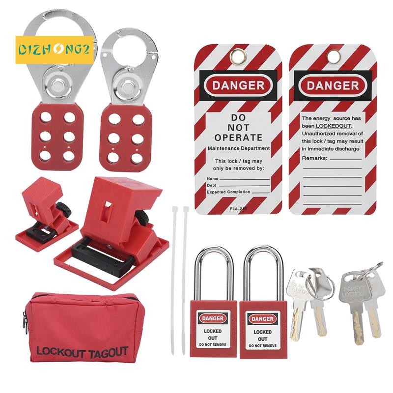 9 PCS Lockout Tagout Locks Tags Set Keyed Different Safety Padlocks ...