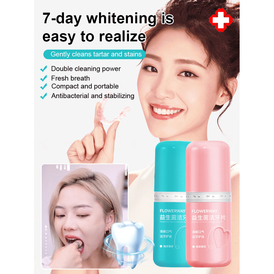 Portable Solid Toothpaste Probiotics Care Gums Clean Teeth Cleaning ...