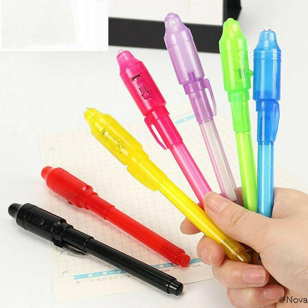 UV Light Invisible Magic Pencil 2/4/8/14pcs Secret Fluorescent ...