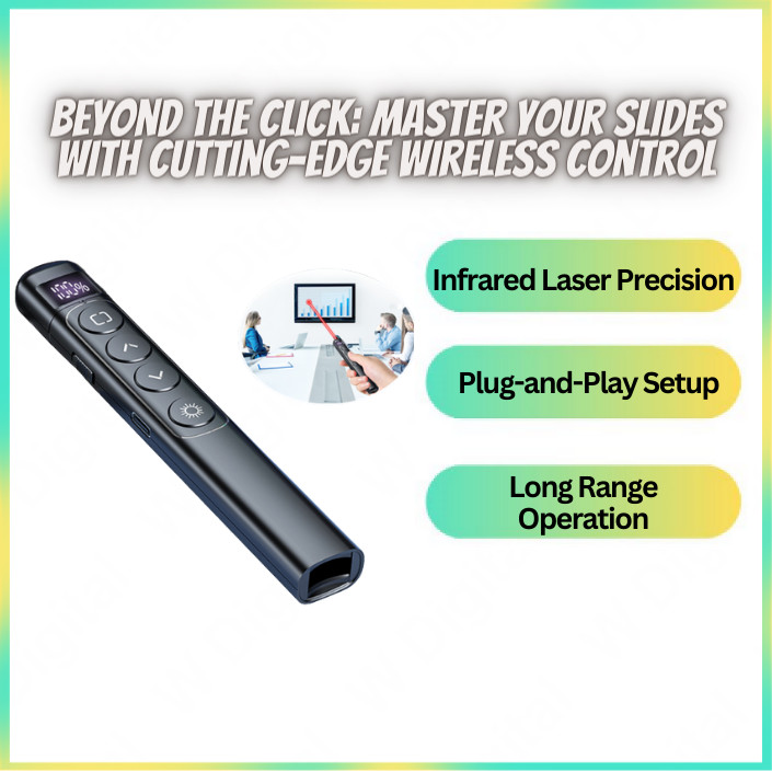 2.4GHz Wireless Powerpoint Pen Presentation Clicker USB RF Remote ...