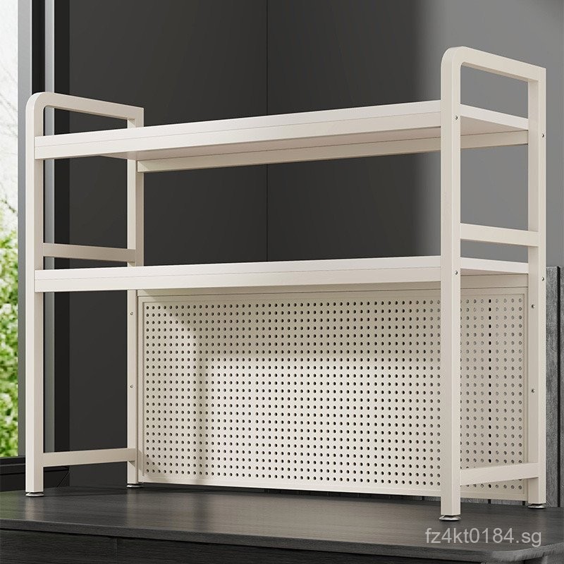 Desktop Organizer Shelf Desk Storage Pegboard Desk Bookshelf Decorative ...