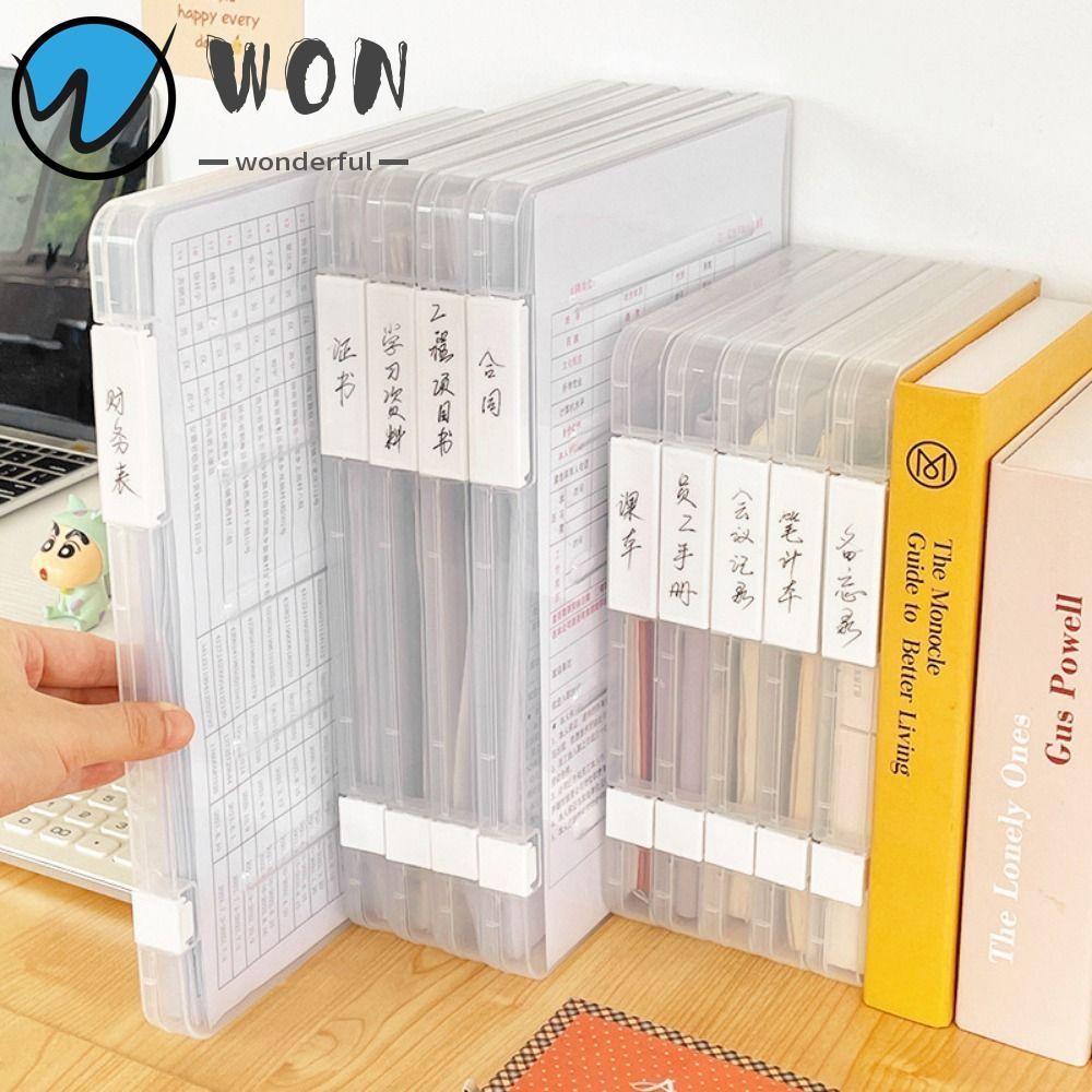WON 1Pcs File Organizer Box, Desktop Organize Sorting Folder Holder A4 ...