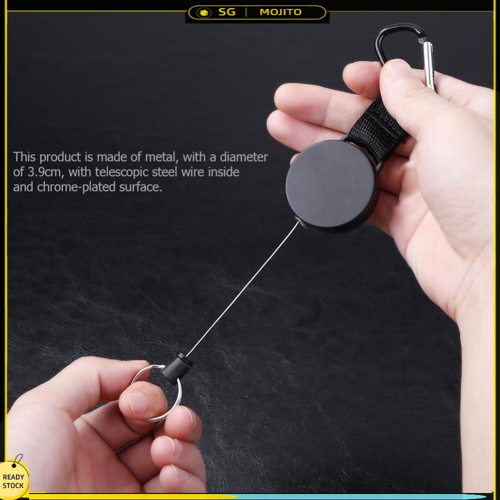 Safety Anti-lost Rope Burglar Quickdraw Retractable Keyrings Keychains ...