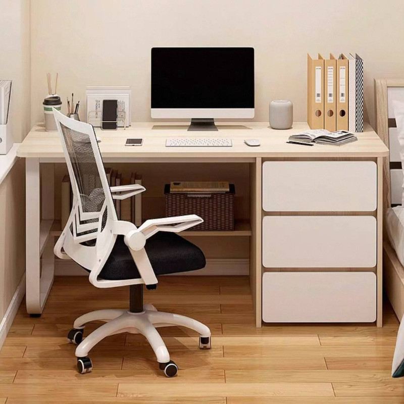 Scandinavian Study table with shelves Home Furniture Desk Furniture/BTO ...