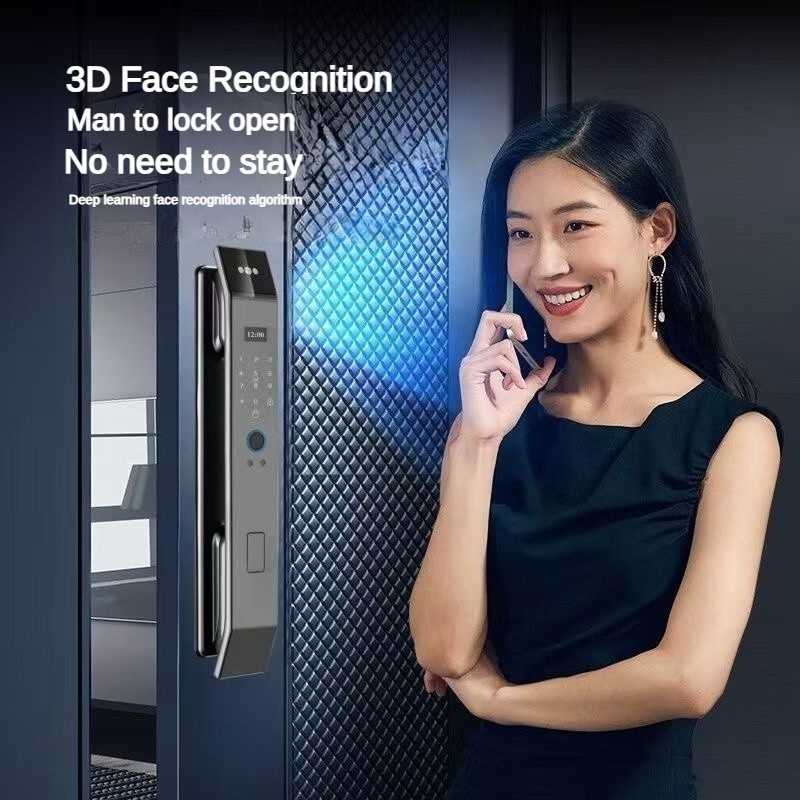 3D Face Recognition 8 in 1 Auto Password Smart Door Lock Fully ...