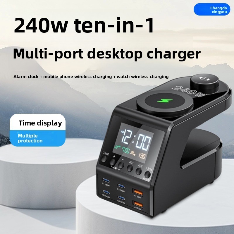 240W wireless charger for All phone Quick charge 10 in 1 Fast charging ...