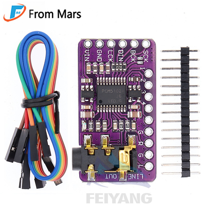 I2S Digital Audio Player Decoding Module Board PCM5102A DAC GY-PCM5102 ...