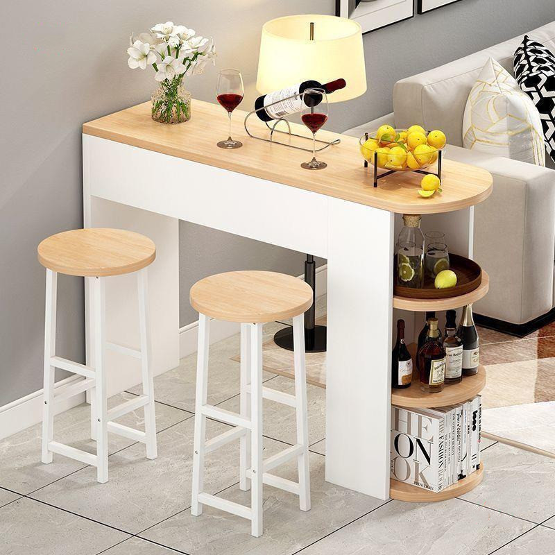 Industrial Style High Rise Balcony Furniture Reference: Bar Balcony Long And Chairrounded Corner Storage Simple Industrial