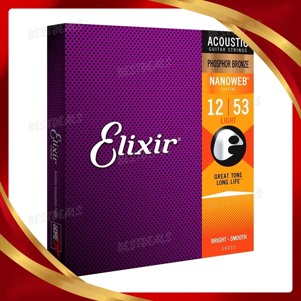 ELX 16052 Acoustic Guitar String (Phosphor Bronze) | Shopee Singapore