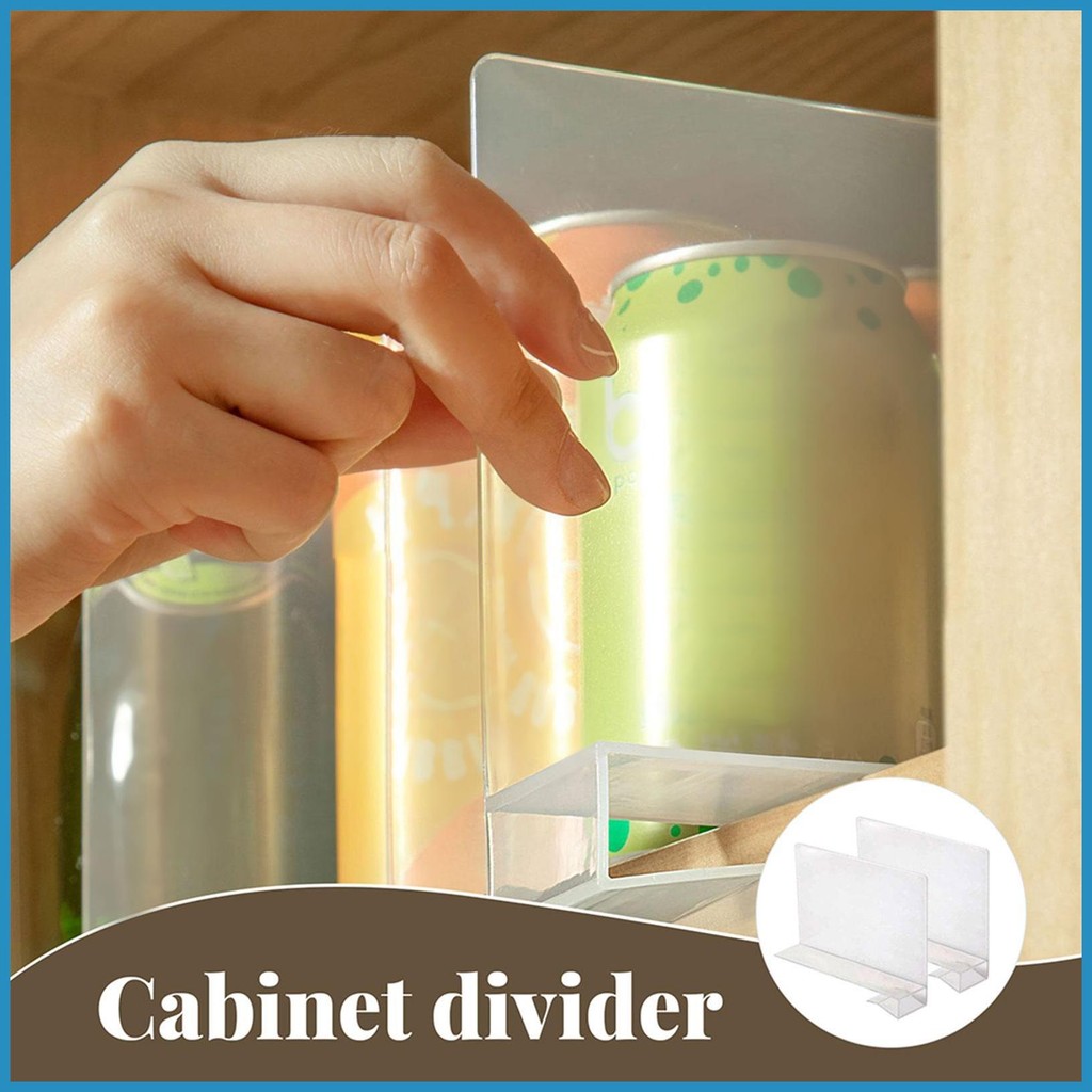 Closet Shelf Dividers 2pcs Cabinet Dividers For Shelves Transparent ...