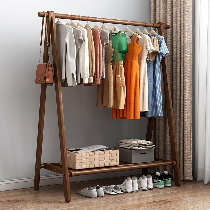 [in stock] Floor Coat Rack Bedroom Simple Clothes Hanger Household ...