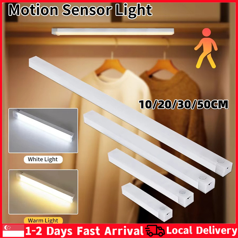 ⚡SG Stock⚡USB Charging Led Lights PIR Motion Sensor LED Bar Light Light ...