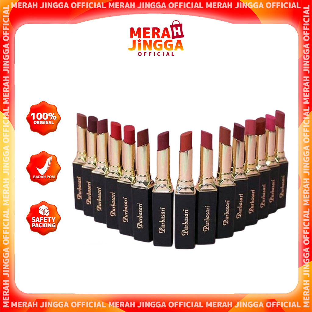 Purbasari Lipstick Color Matte / Merah Jingga Official