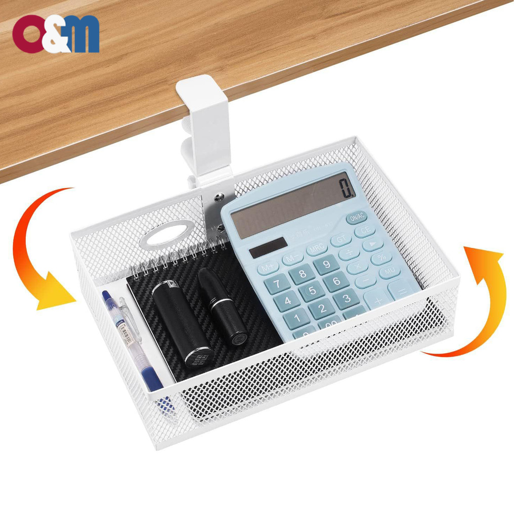 Under Desk Drawer Organizer Hiden under desk 360 degree rotating Desk ...