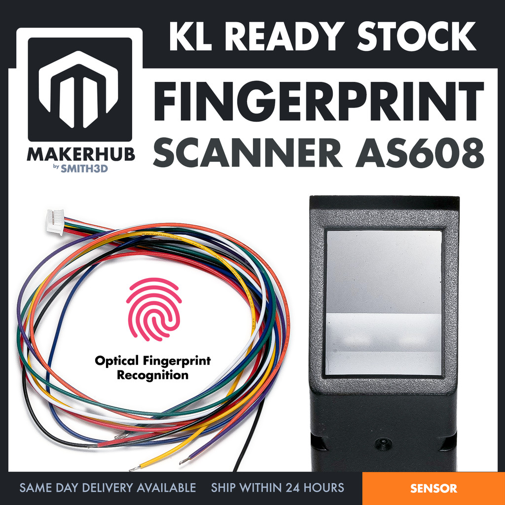AS608 Fingerprint Scanner Module Optical Sensor Reader DIY Arduino ...