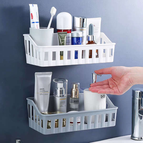toilet rack Non-perforated shelves, bathrooms, kitchens, wall-mounted ...