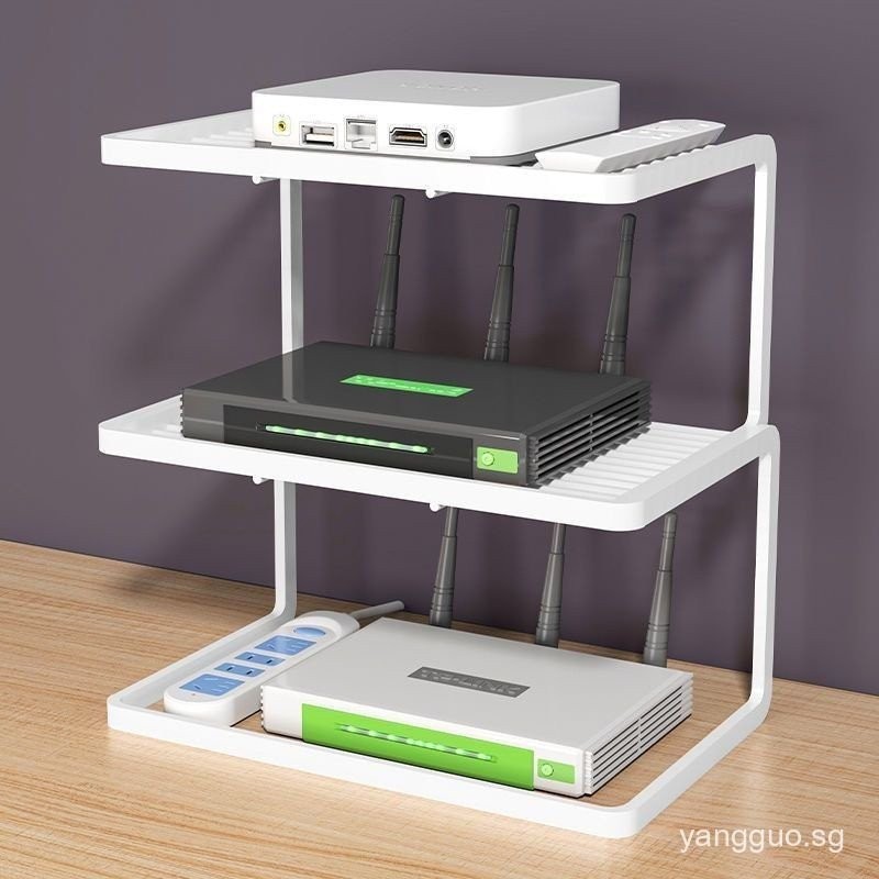 Router Storage Box Living Room Set-top Box Shelving Desktop Wireless ...